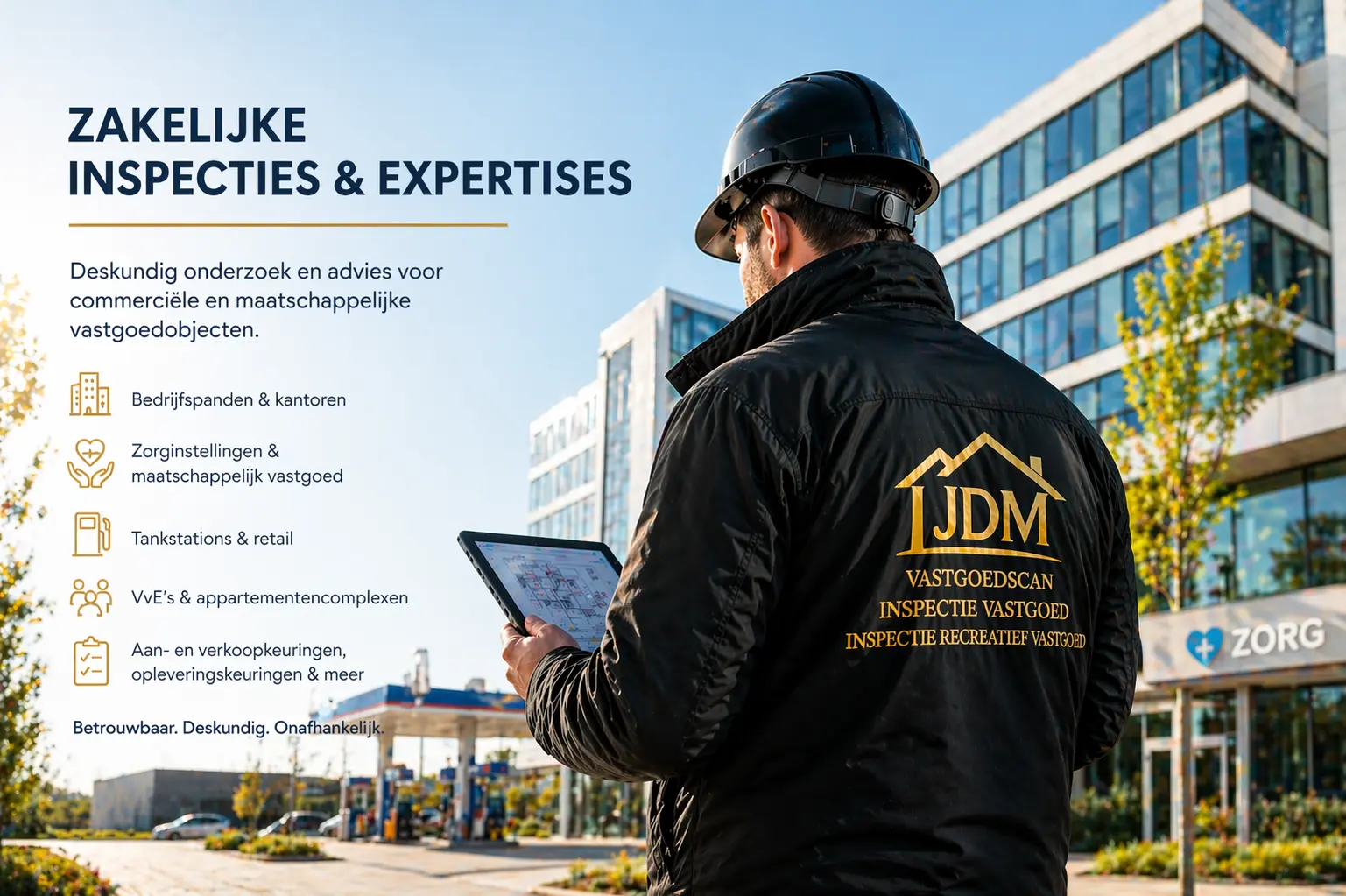 JDM Inspectie Vastgoed voor zakelijke bouwkundige inspecties en technisch vastgoedadvies
